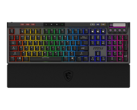 MSI STRIKE PRO WIRELESS | Gaming keyboard | Wireless | US | Black | 2.4 GHz Wireless, Bluetooth, USB 2.0 | Kailh Midnight Pro Silent Tactile