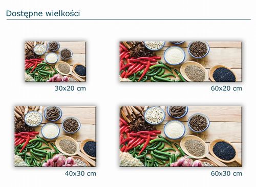 SZKLANA DESKA KUCHENNA 40x30 285b Chilli na Arena.pl