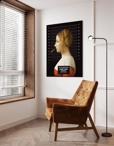 Plakat Jane Doe pop art 50x70 cm w czarnej ramie na Arena.pl