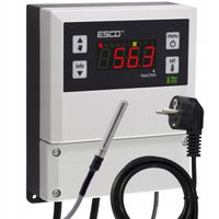 Sterownik regulator termostat pompy C.O. obiegowej pieca + Wtyczka Czujnik