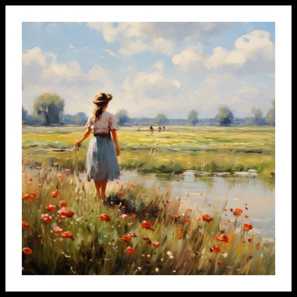 Plakat 70x70cm Wiejski Spokój zdjęcie 3