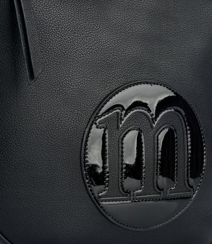 Torebka DUŻA Listonoszka MONNARI CZARNA LOGO Pojemna Praktyczna do pracy na Arena.pl