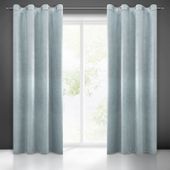 Zasłona gotowa na przelotkach MABEL 140x250 Eurofirany niebieska