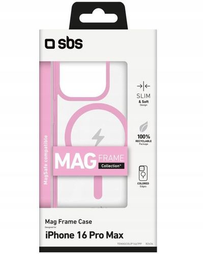 Etui plecki SBS Mag Frame TEMAGCOLIP1667PP Bezbarwne do iPhone 16 Pro Max na Arena.pl