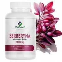 BERBERYNA HCL berberys ekstrakt 98% odchudzanie, na obniżenie cukru 500 mg