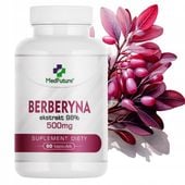 BERBERYNA HCL berberys ekstrakt 98% odchudzanie, na obniżenie cukru 500 mg