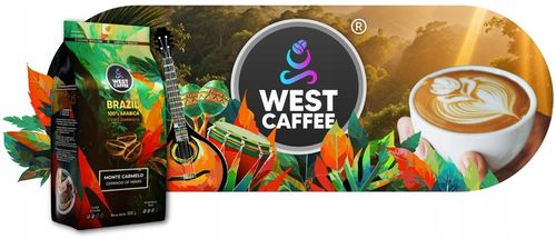 Kawa ziarnista Brazylia 1kg Świeżo Palona - 100% Arabica - Monte Carmelo na Arena.pl