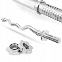 GRYF lekko łamany 120cm 30mm chromowany sztanga antypoślizgowe właściwości