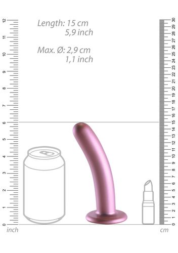 smooth silicone g-spot dildo - 6'' / 14,5 cm na Arena.pl
