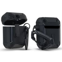 pancerne etui do apple airpods 1 / 2 case cover obudowa + karabińczyk
