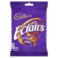 Cadbury Eclairs Karmelki ze środkiem z mlecznej czekolady 130 g