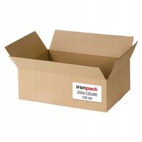 KARTON 200x120x80 mm Pudełko Karton klapowy GABARYT A 100szt