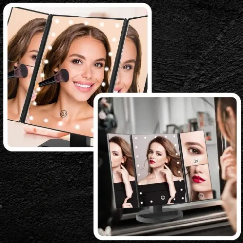 PODŚWIETLANE LUSTERKO DO MAKIJAŻU LED KOSMETYCZNE na Arena.pl