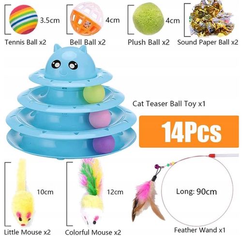 Zabawka Dla Kotów Interaktywna Wędka Wieża 14El na Arena.pl