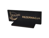 TABLICZKA REZERWACJA NA STOLIK DO RESTAURACJI 15x6 cm -10szt.