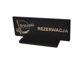 TABLICZKA REZERWACJA NA STOLIK DO RESTAURACJI 15x6 cm -10szt.
