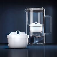 Dzbanek filtrujący szklany Aquaphor Glass 2,5l z wkładem Maxfor+ szary