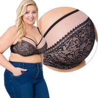 Miękki biustonosz AVA MAXI 1396 CZARNY, 90G