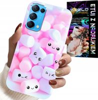 ETUI DO OPPO RENO5 4G 5G - WZÓR W SŁODKIE PIANKI, OBUDOWA, PLECKI