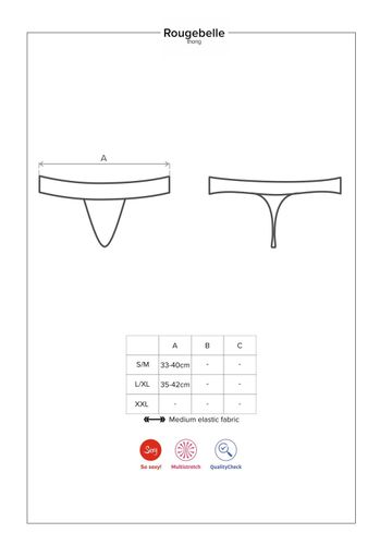 Rougebelle stringi czerwone L/XL na Arena.pl