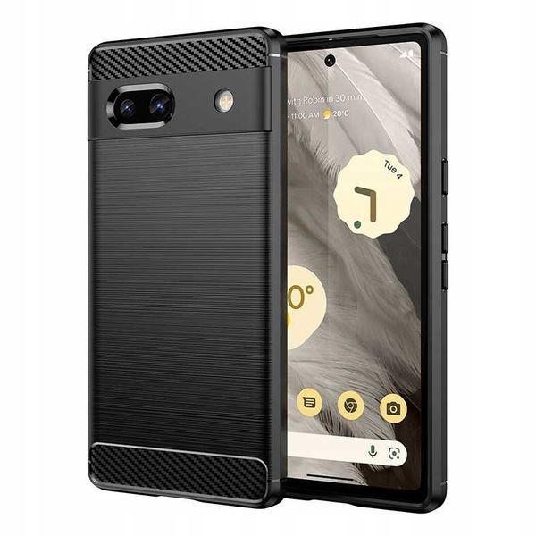 Spacecase Carbon Google Pixel 7A Black zdjęcie 7