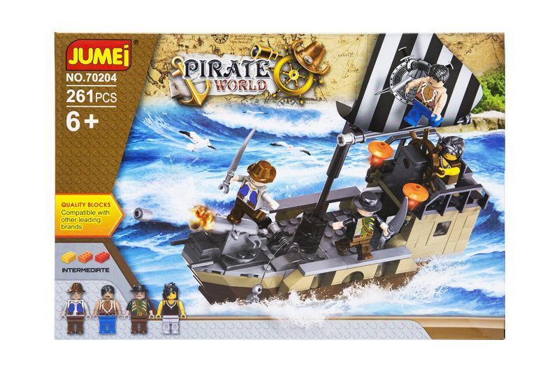 Klocki Jumei PIRACI 261 elementów, 38 x 26 cm zdjęcie 1