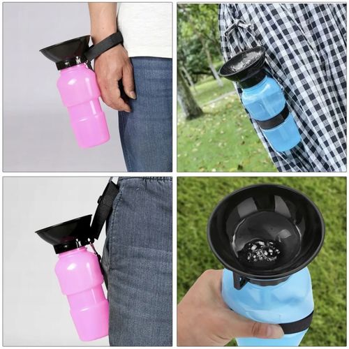 BUTELKA TURYSTYCZNA DLA PSA NA SPACER BIDON POIDŁO MISKA NA WODĘ XL 500ML na Arena.pl