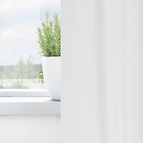 Zasłony z zasłonami 2 pcs Czysta biel Poliester na Arena.pl