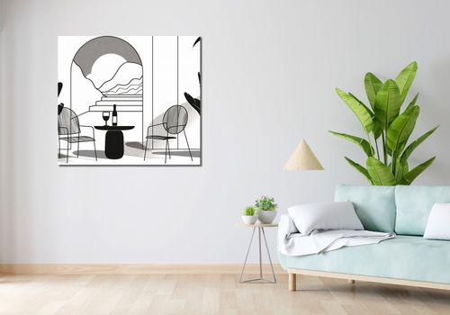 Obraz 100x90cm Relaks w Monochromie na Arena.pl