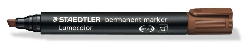 marker permanentny staedtler lumocolor ścięty - brązowy zdjęcie 1