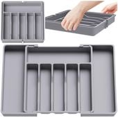 organizer na sztućce do szuflady szary