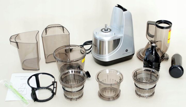 WYCISKARKA WOLNOOBROTOWA GRASS SOKOWIRÓWKA SREBRNA DUŻY OTWÓR BERLINGER zdjęcie 9