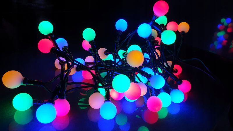 LAMPKI CHOINKOWE KULKI 100 LED 8 FUNKCJI WEW/ZEW zdjęcie 4