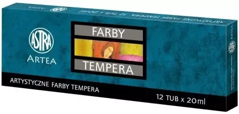 Farby tempera 20 ml, 12 kolorów zdjęcie 2