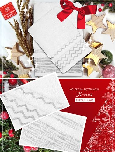 Ręcznik X-Mas Zigzak 48x76 Greno na Arena.pl