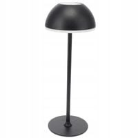 METALOWA LAMPA STOŁOWA CZARNA 30X10X10CM Z REGULACJĄ JASNOŚCI AKUMULATOR