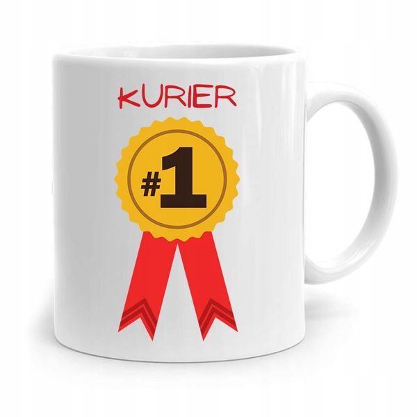 Kubek Prezent Dla Kuriera Kurier Numer Jeden Z Nadrukiem Ze Zdjęciem zdjęcie 1