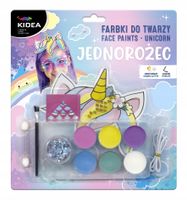 farby do twarzy zestaw jednorożec unicorn kidea fdtzuka