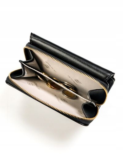 PETERSON portfel damski poziomy RFID STOP portmonetka na zatrzask czarny na Arena.pl