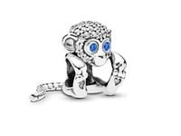 Rodowany srebrny charms do pandora małpa małpka monkey srebro 925 NEW227