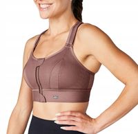 BIUSTONOSZ SPORTOWY SHEFIT BRUDNY RÓŻ REGULOWANY ĆWICZENIA SIŁOWNIA GYM 5XL