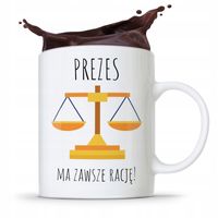 Dla Prezesa Viceprezesa Kubek Prezes Idealny Z Nadrukiem Ze Zdjęciem