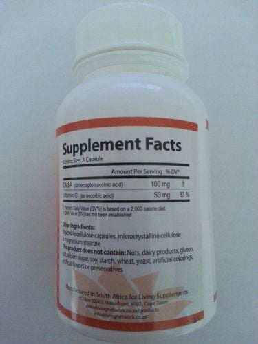 DMSA 100mg 50 kapsułek - chelatacja chelacja rtęć na Arena.pl
