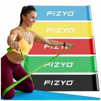 ZESTAW 5x GUM TAŚMY DO ĆWICZEŃ OPOROWYCH FITNESS GUMY HIP BAND RÓWNE