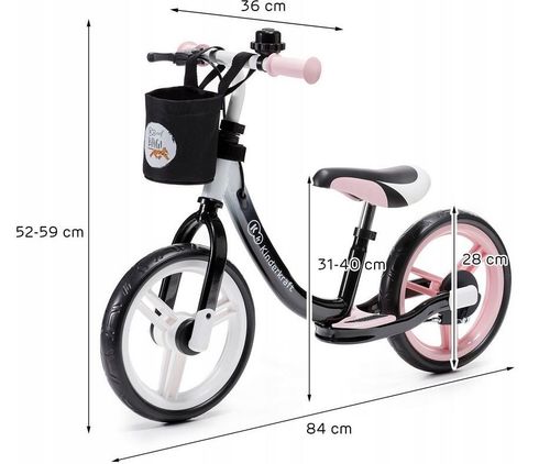 Rowerek biegowy Space różowy na Arena.pl