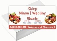 Wizytówki firmowe 200 szt RÓŻNE WZORY do wyboru SKLEP MIĘSA I WĘDLINY
