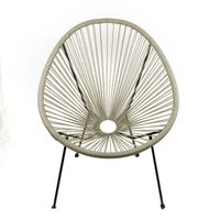 krzesło wypoczynkowe k15-fx technorattan szary