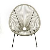 krzesło wypoczynkowe k15-fx technorattan szary