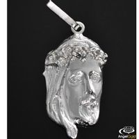 SREBRNY MEDALIK GŁOWA JEZUSA SREBRO PRÓBY 925