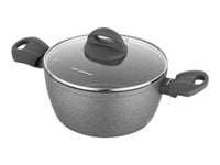 GARNEK ALUMINIOWY LAVA STONE SZARY 16cm 1,2l